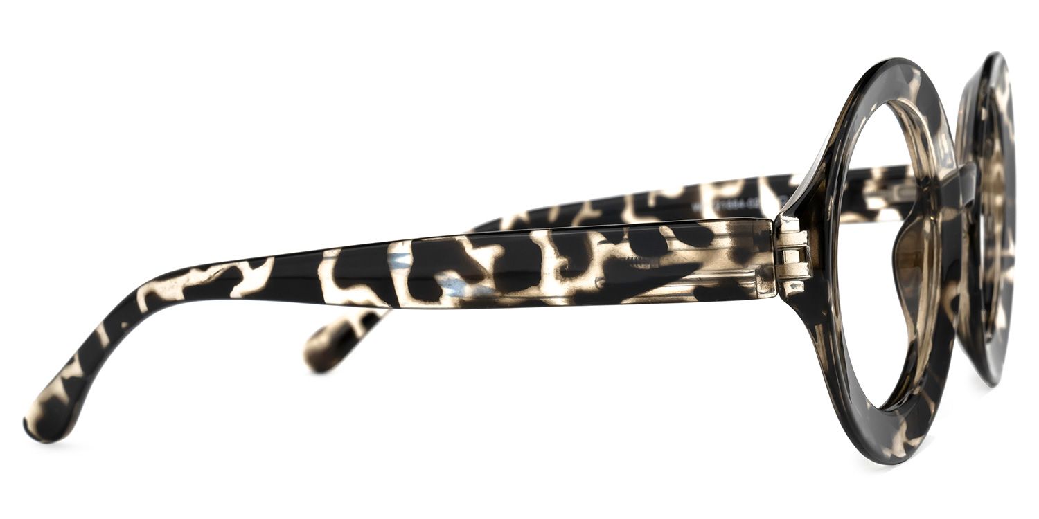 Franca Round Dark-Tortoise Glasses | Zeelool Glasses2