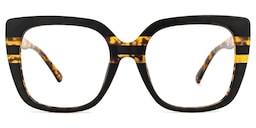 Brenda Square Black Glasses0