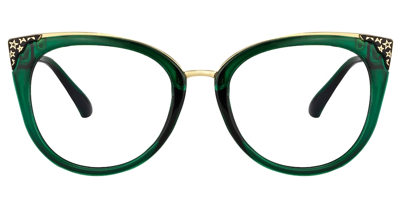 Dalton Cat Eye Dark Green Glasses