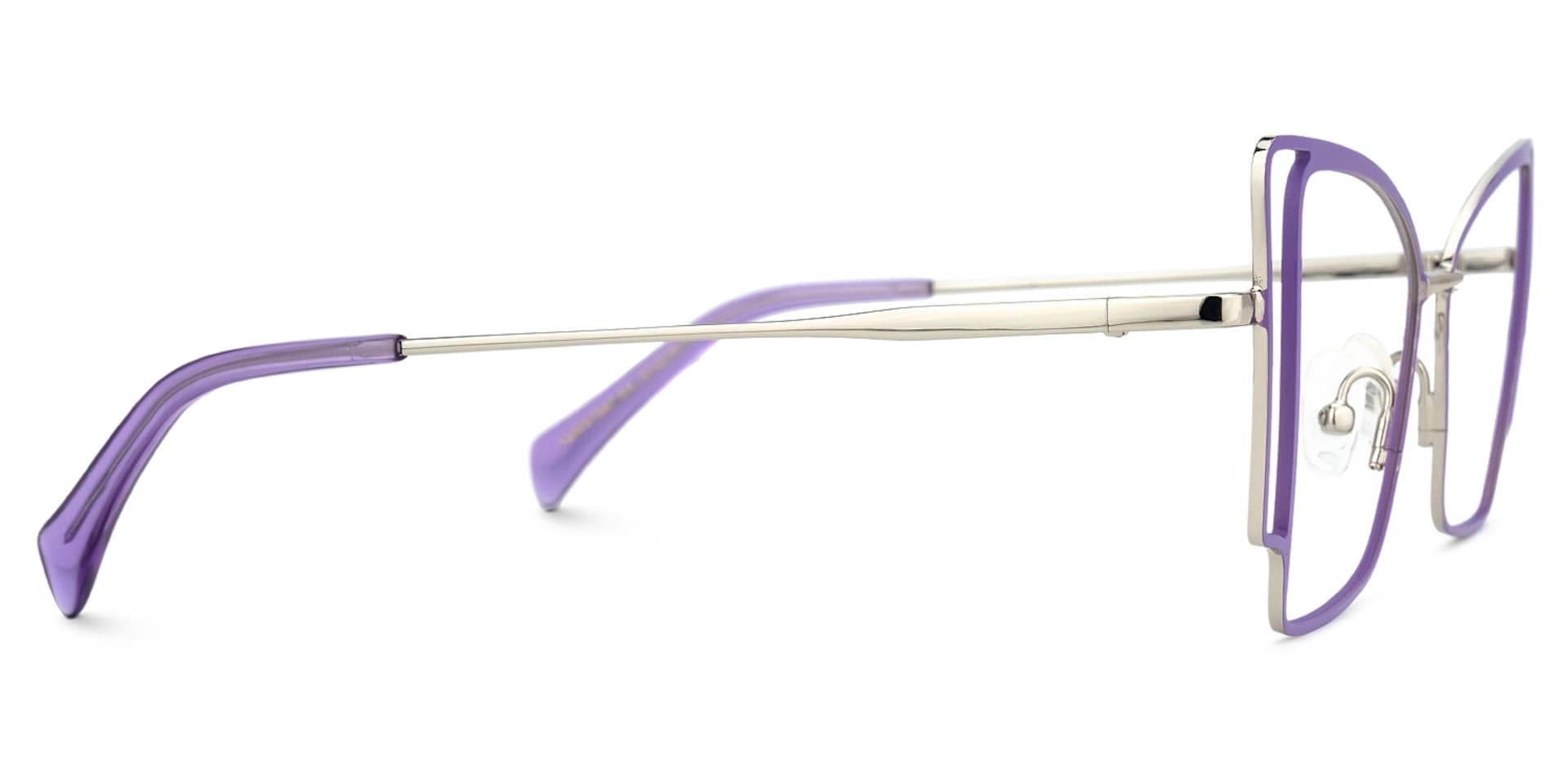Tapacia Geometric Purple Glasses | Zeelool Glasses2