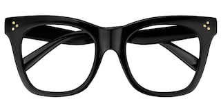 Gordon Rectangle Black Glasses1