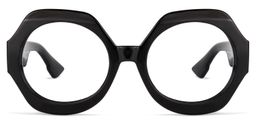 Geoffrey Geometric Black Glasses0