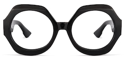 Geoffrey Geometric Black Glasses0