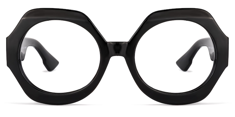 Geoffrey Geometric Black Glasses