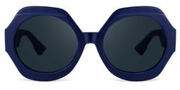 Geoffrey Geometric Dark-Blue Sunglasses0