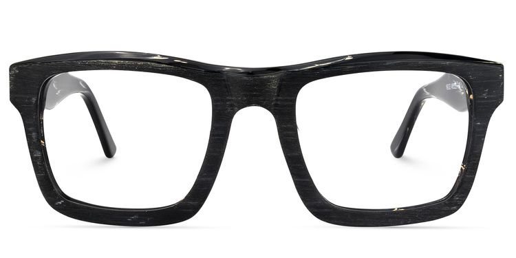 Riley Rectangle Black Glasses