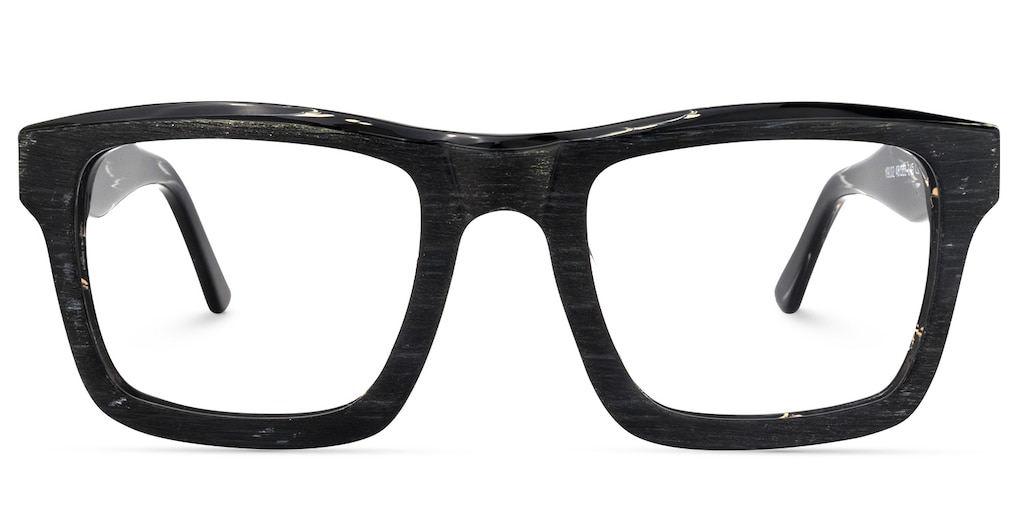Riley Rectangle Black Glasses
