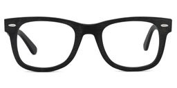 Ernie Square Black Glasses0