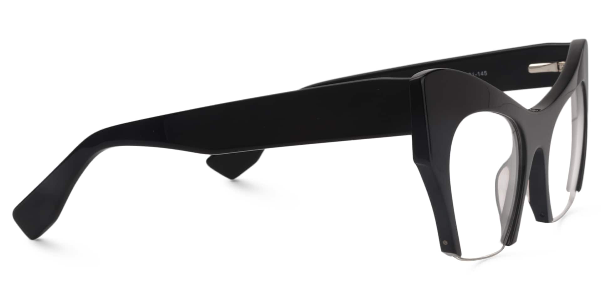 Cat Eye Black Glasses | Zeelool Glasses3