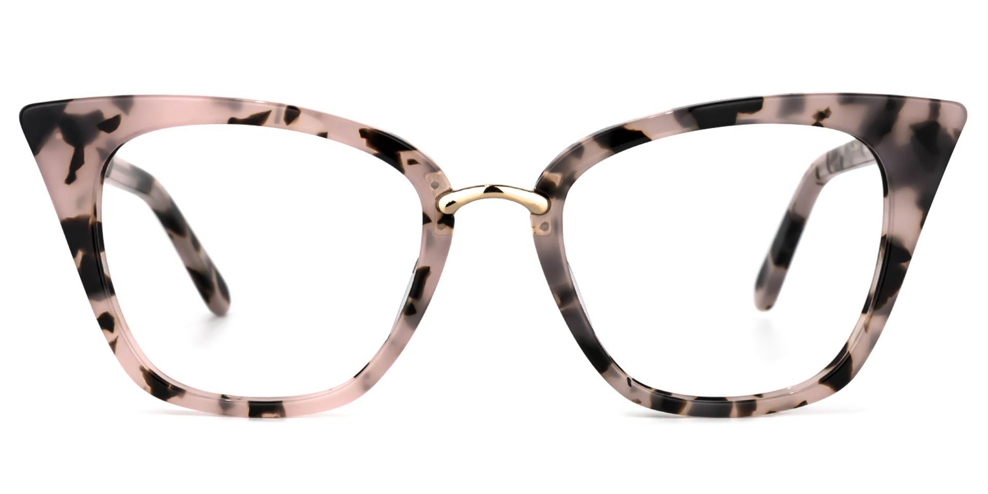 Martha Cat Eye Pink Floral Glasses | Zeelool Glasses0