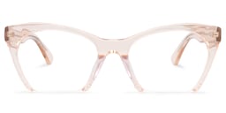 Christine Cat Eye Orange Glasses0