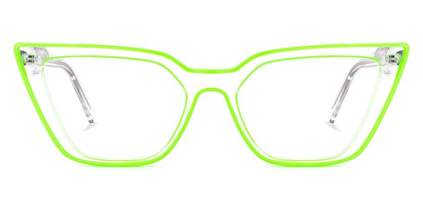 Yosef Cateye Green Glasses