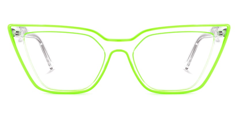 Yosef Cateye Green Glasses