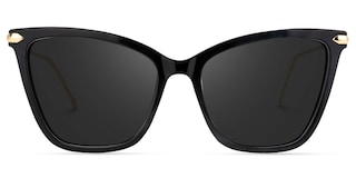Hilary Butterfly Black Sunglasses0