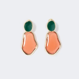 Stylish Heart Shape Gold Earrings1