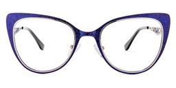Eileen Cateye Blue Glasses0