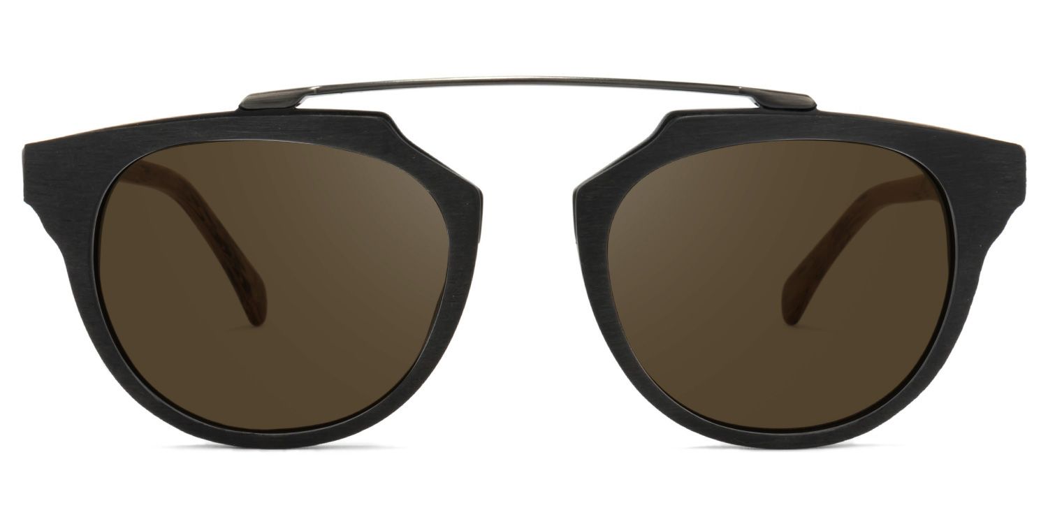 Edward Geometric Black Prescription Sunglasses | ZEELOOL
