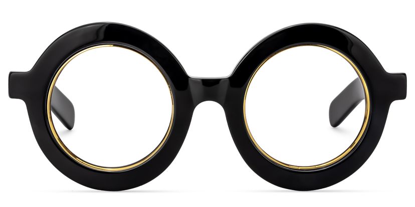 Calhoun Round Black Glasses
