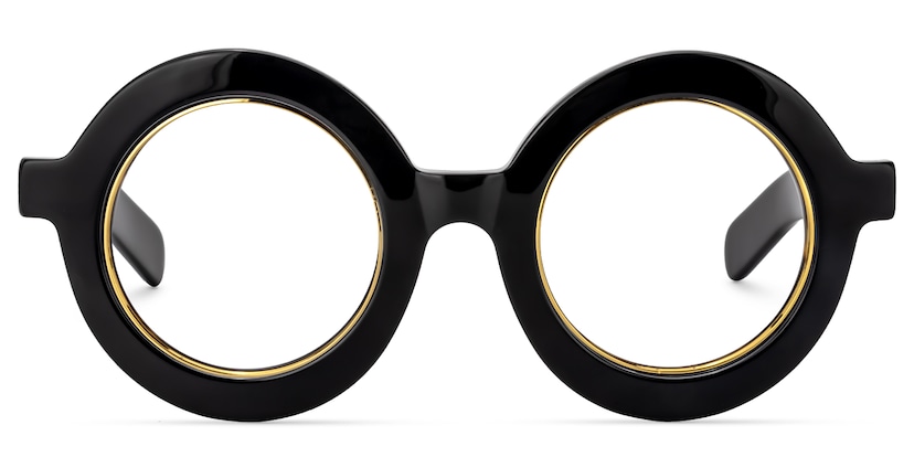 Calhoun Round Black Glasses