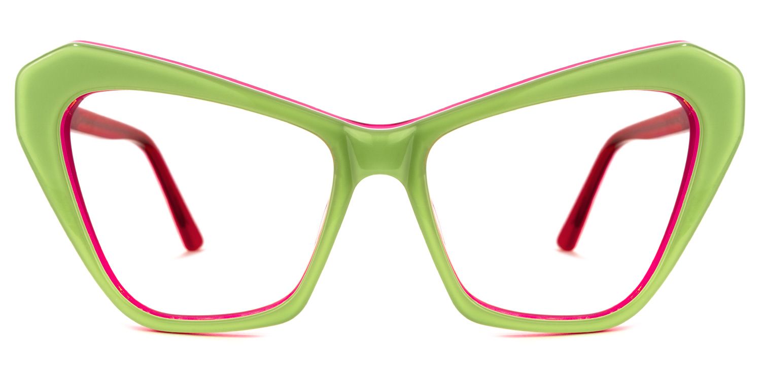 Benita Cateye Green Glasses | Zeelool Glasses0