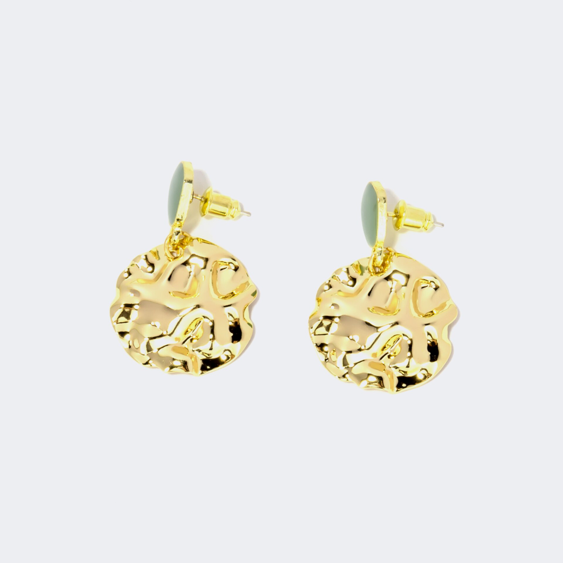 Stylish Hammered Copper Earrings | Zeelool Glasses1