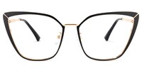 Maxwell Cateye Black Glasses0