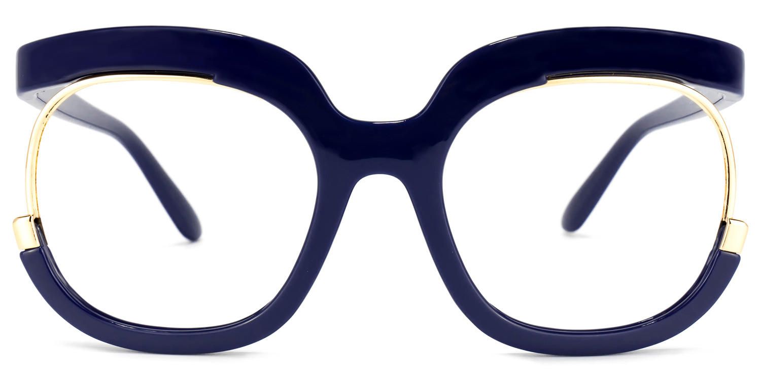 Darice Dark-Blue Round Eyeglass Frames | ZEELOOL1