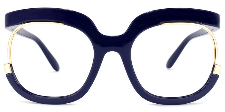 Darice Dark-Blue Round Glasses
