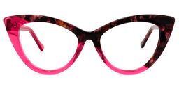 Maxine Cateye Red Glasses0
