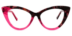 Maxine Cateye Red Glasses0