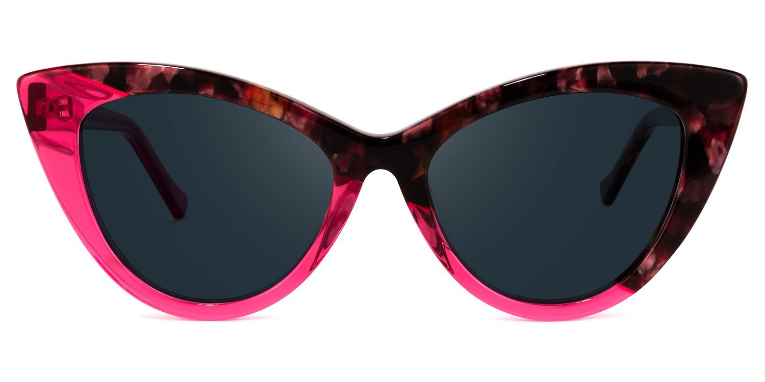 Maxine Cateye Red Sunglasses | Zeelool Glasses0