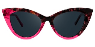 Maxine Cateye Red Sunglasses0