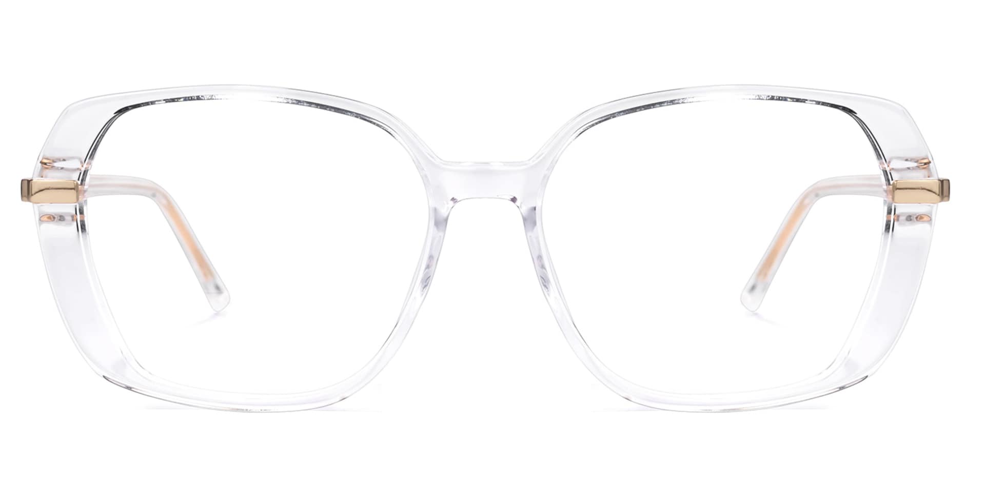 Gerry Geometric Crystal Glasses | Zeelool Glasses0