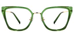 Martine Square Green Glasses0