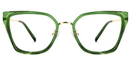 Martine Square Green Glasses0