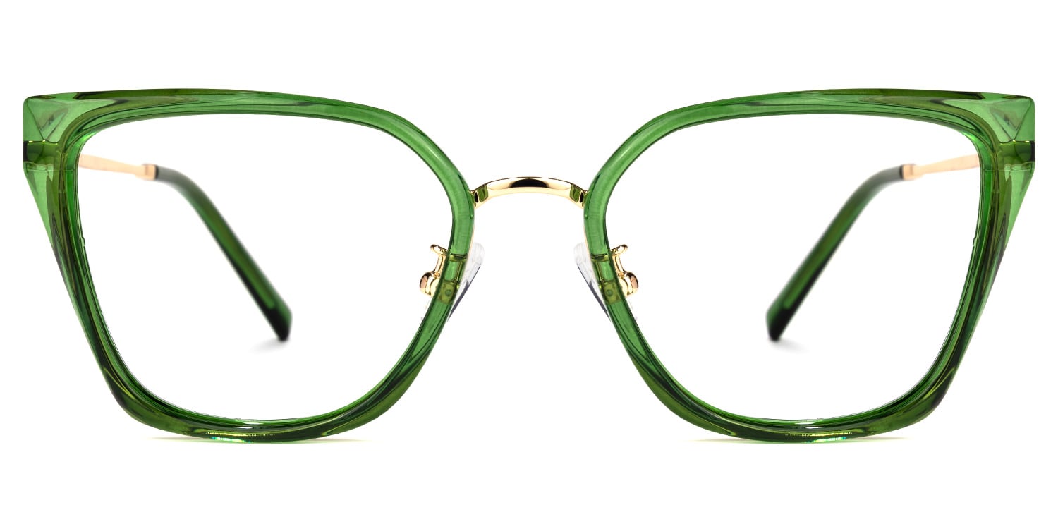 Martine Square Green Glasses
