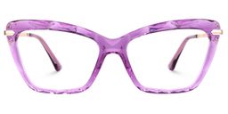 Juliet Cateye Purple Glasses0