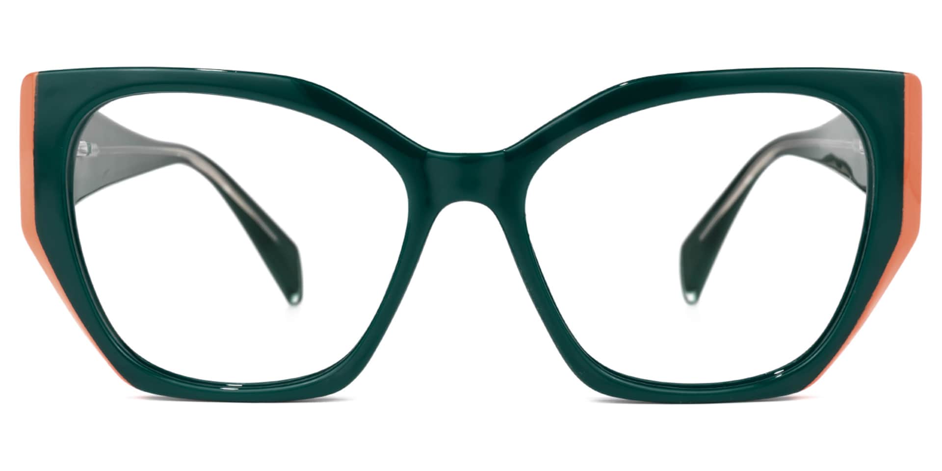 Phelts Geometric Green Glasses | Zeelool Glasses0