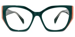 Phelts Geometric Green Glasses0