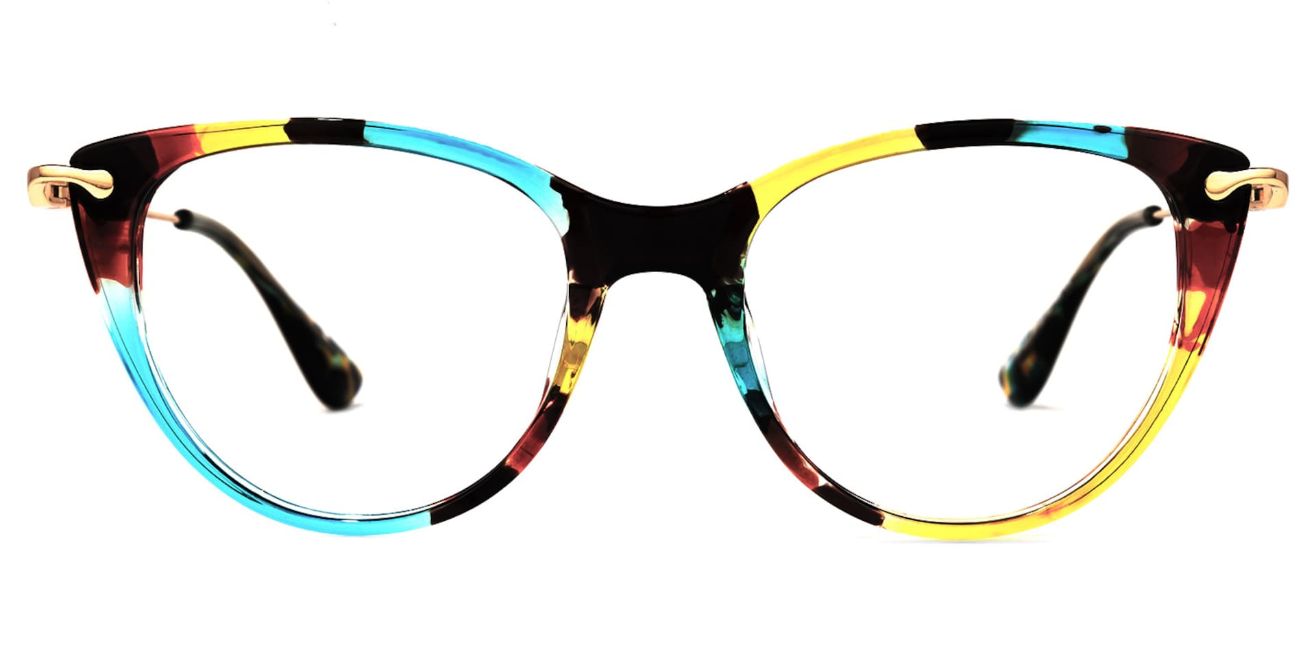 Clement Cat Eye Floral Eyeglasses and Thin Frames0