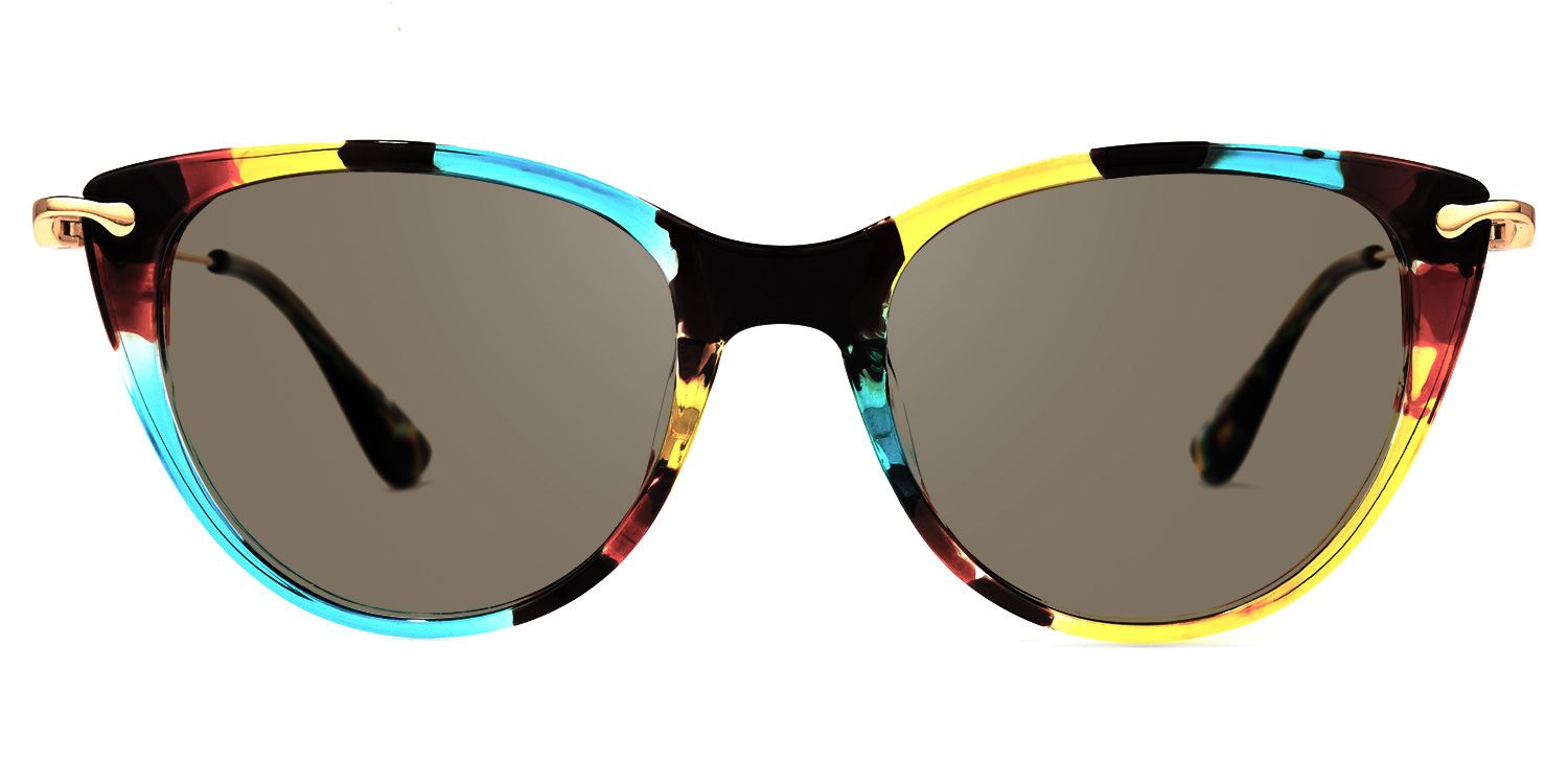 Clement Cat Eye Floral Sunglasses | Zeelool Glasses0