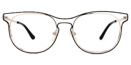 Chasity Oval Gold Glasses0