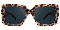 Yael Square Light-Tortoise Sunglasses0