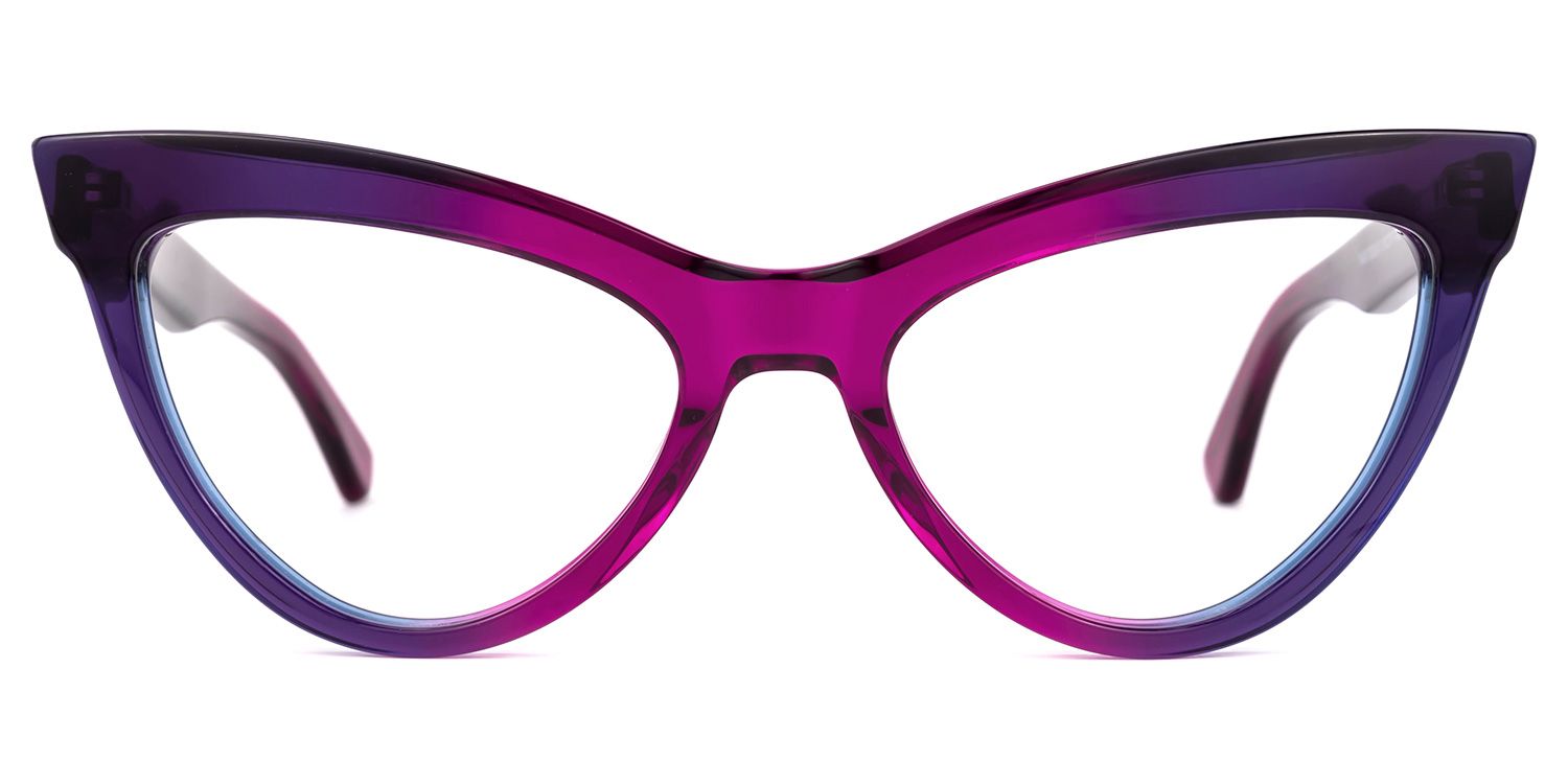 Sekudo Cateye Purple Glasses | Zeelool Glasses0