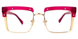 Kiana Square Bright-Pink Glasses0