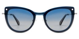 Paulette Clip-on Blue Glasses0