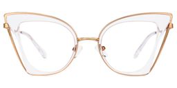 Orinthia Cateye Clear Glasses0