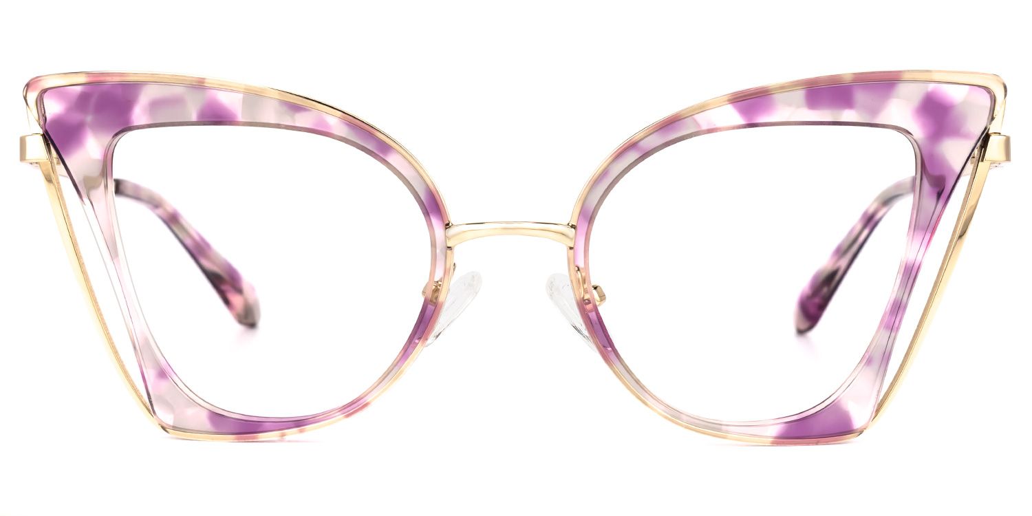 Orinthia Cateye Purple Glasses | Zeelool Glasses0