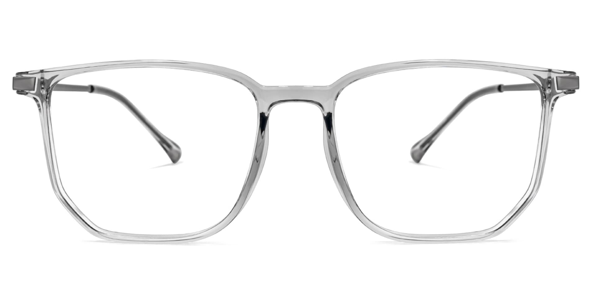 Fezell Square Gray Glasses | Zeelool Glasses0