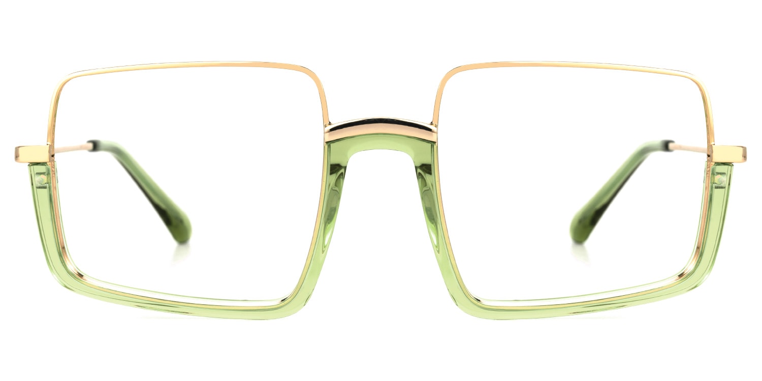 Shelton Square Green Glasses | Zeelool Glasses0